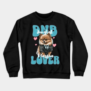 DNB - Lover Pomeranian Junglist (Blue) Crewneck Sweatshirt